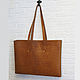 Shopper bag in saddle leather. Classic Bag. roman-bushuev (bags-bush). Online shopping on My Livemaster.  Фото №2