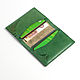 Order Green Credit Card Holder. Two Starlings. Livemaster. . Business card holders Фото №3