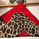 Винтаж: Шейный  шелковый платок Леопардовый принт 100% silk 48х48 см винтаж. Платки винтажные. Vintage Rоmance (marina-fox). Интернет-магазин Ярмарка Мастеров.  Фото №2