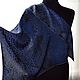 Order Silk scarf leopard print black gray blue silk jacquard. Silk scarves gift for Womans. Livemaster. . Shawls1 Фото №3