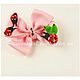 Bow +clip 'ladybug'. Knot hair bow. Little Princess. Online shopping on My Livemaster.  Фото №2