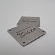 Order Metal tags 25 x 25 mm with Your logo. Igor Lazer (crazylaser4u). Livemaster. . Labels Фото №3