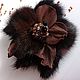 A brooch made from fur and leather. Brooches. vjazanie-meh. Online shopping on My Livemaster.  Фото №2