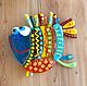 Trap light glass. Funny fish glass. Fusing home decor, Stained glass, Khabarovsk,  Фото №1