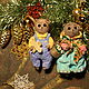 navideña de juguetes. Oso de peluche de algodón y su mamá oso, Christmas decorations, St. Petersburg,  Фото №1