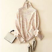 Одежда handmade. Livemaster - original item Melange cashmere sweater. Handmade.