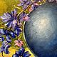 Картина  ваза с цветами 60 х 50 см  синяя ваза картина масло холст. Картины. Картины от  Ирины. Ярмарка Мастеров.  Фото №6