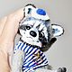 Raccoon  Sailor  teddy toy ooak by NatalyTools. Teddy Toys. NatalyTools (natalytools). My Livemaster. Фото №4
