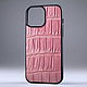 Чехол на любую модель iPhone из кожи крокодила IMA8002P. Чехол. CrocShop товары из экзотической кожи. Интернет-магазин Ярмарка Мастеров.  Фото №2