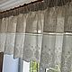 Order Linen lambrequin 'Natural with cambric' 60*340 cm. Linen fantasy. Livemaster. . Curtains Фото №3