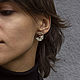 Order Harmony earrings silver, black pearl. stepan-klimov. Livemaster. . Earrings Фото №3