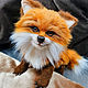 Natural Fox. Stuffed Toys. tale-animals. Online shopping on My Livemaster.  Фото №2