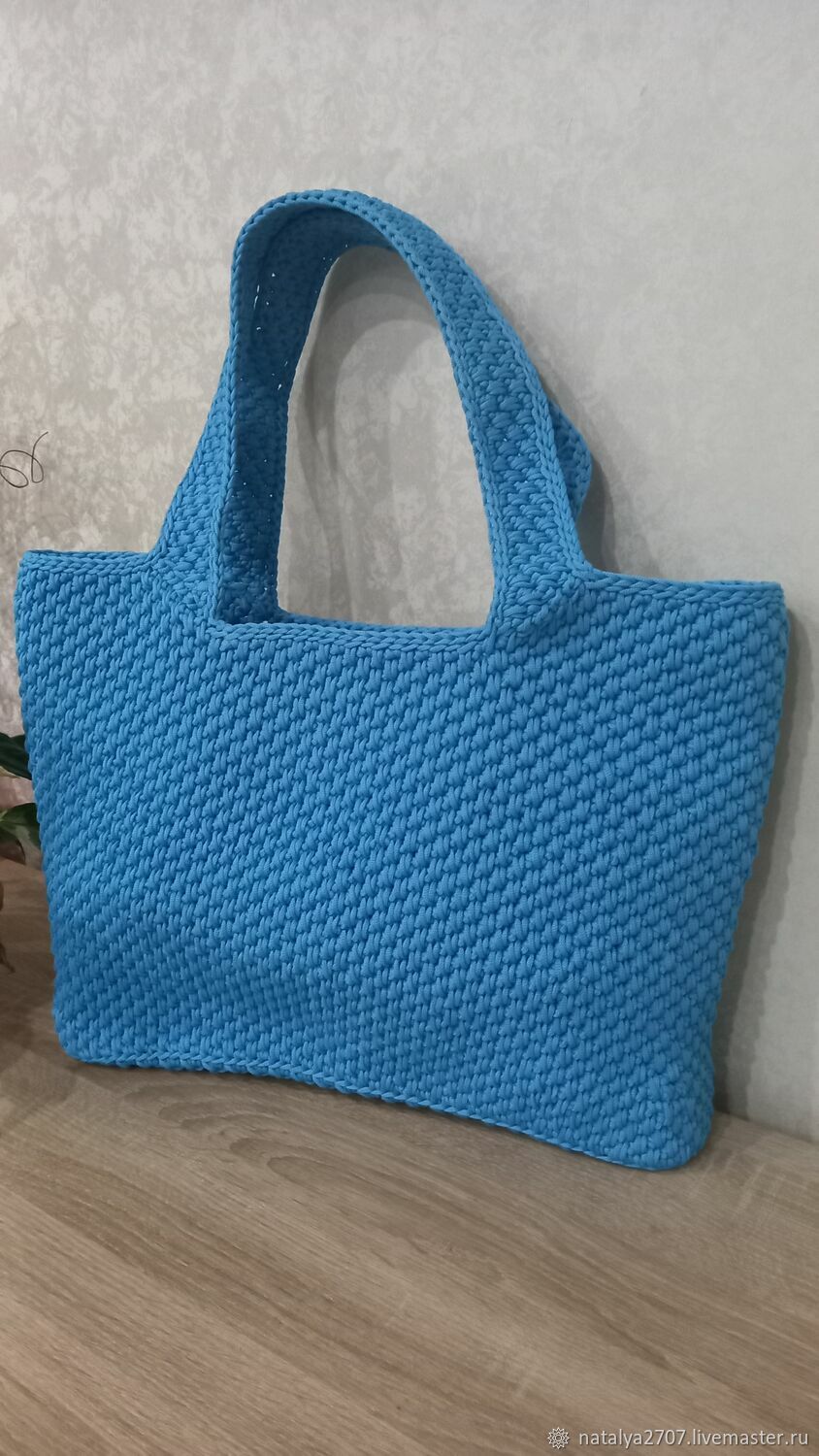 Сумка шоппер, вязанная крючком, ручная работа. в интернет-магазине на ...