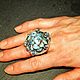 Ring 'Shambala'.Turquoise,Topaz,silver. Rings. BuffSilverArt (buffsilverart). My Livemaster. Фото №5