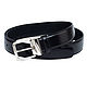 Men's leather belt Black Men's Trouser belts Italian belt buckle, Straps, Riga,  Фото №1