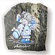 Magnet Jasper with hand-painted Teddy a gift for the birth, Magnets, Zmeinogorsk,  Фото №1