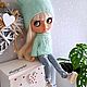 Аутфит Шапка+свитер для куколки Блайз. Одежда для кукол. Ксения (happycrochet). Интернет-магазин Ярмарка Мастеров.  Фото №2