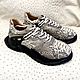 Order Men's sneakers made of genuine python leather, in natural gray color!. SHOES&BAGS. Livemaster. . Sneakers Фото №3
