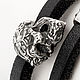 Bracelet wrapped leather skull personalized engraved. Bead bracelet. V&V Leather Studio. Online shopping on My Livemaster.  Фото №2