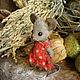 Мышка с домиком. Мягкие игрушки. GriTanBears (Григорьева Татьяна). Ярмарка Мастеров.  Фото №6