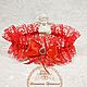 Wedding garter bride ' Openwork red'. Garter. marrybuket. Online shopping on My Livemaster.  Фото №2