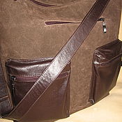 Замшевая сумка "Торба серая"