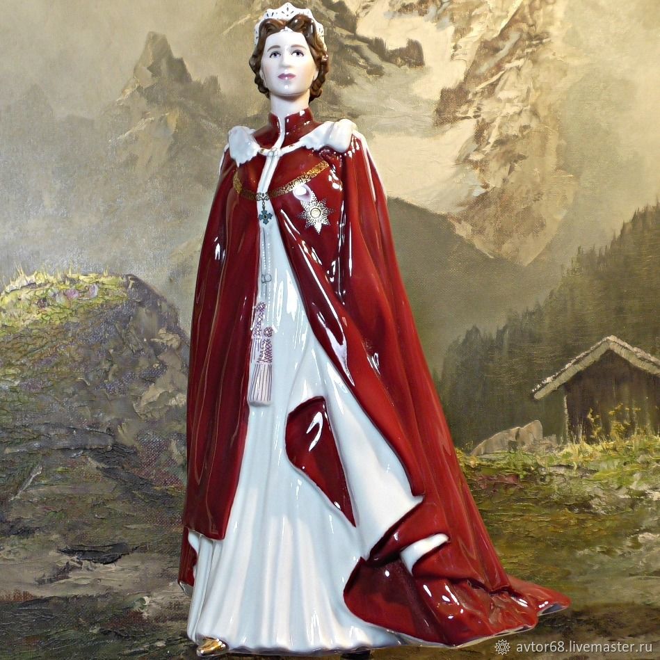 Винтаж Royal Worcester.Статуэтка.Королева Елизавета.Коронация купить на Ярмарке Мастеров