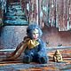 Collectible Artist OOAK Handmade Teddy Doll Forget-me-not. Teddy Doll. Tatyana Kosova (tatyanakosova). My Livemaster. Фото №4
