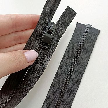 Материалы для творчества ручной работы. Ярмарка Мастеров - ручная работа Молния металлическая Т5, разъёмная, чёрная, длина 80 см.. Handmade.
