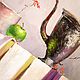 Картина Маслом Натюрморт с Чайником, 40х60см, белая рамка. Картины. Вкусные Картины. Ярмарка Мастеров.  Фото №4