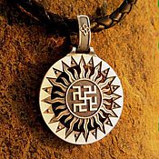 Украшения handmade. Livemaster - original item Bilateral talisman overcoming Grass and Star of Lada of 925. Handmade.