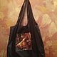 Shopping bag black with dragon author's print eco bag. Shopper. paintmart (oikos). My Livemaster. Фото №4
