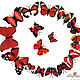 Бабочки "Красные". Элементы для скрапбукинга. Лесная фея (Оксана). Интернет-магазин Ярмарка Мастеров.  Фото №2