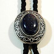 Аксессуары handmade. Livemaster - original item BOLO TIE WITH A STONE (AVENTURINE) 