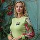 Dress 'Forest flower' light green. Dresses. Designer clothing Olesya Masyutina. My Livemaster. Фото №5