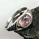 Silver ring with fantastically bright Tourmaline (Champagne) pink. Rings. Bauroom - vedic jewelry & gemstones (bauroom). Online shopping on My Livemaster.  Фото №2
