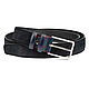 Black Suede belt men's belts Blue belt buckle Italian leather, Straps, Riga,  Фото №1