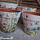Order 'Meadow herbs-2 ' - Flower pots. Hundred centuries. Livemaster. . Pots Фото №3