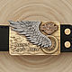 Leather belt 'BORN TO RIDE'. Straps. apanasovru. Online shopping on My Livemaster.  Фото №2