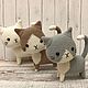 Котята. Амигуруми куклы и игрушки. Handmade Zone Annette. Интернет-магазин Ярмарка Мастеров.  Фото №2