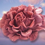 Украшения handmade. Livemaster - original item Leather flowers. Decoration brooch pin PINK ROSE. Handmade.