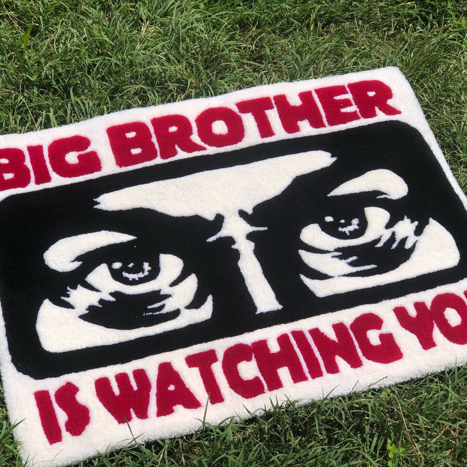 Тафтинговый ковер “Big Brother Is Watching You” в интернет-магазине Ярмарка  Мастеров по цене 7500 ₽ – TJAU4RU | Ковры для дома, Симферополь - доставка  по России