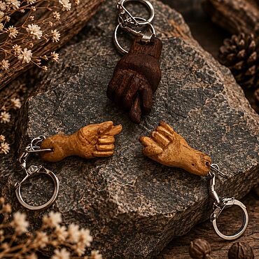 Сумки ручной работы. Ярмарка Мастеров - ручная работа Брелок «Фигушка». Handmade.
