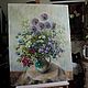Bouquet with rosehip flower. Large oil painting on canvas. Pictures. Tatiana Chepkasova. My Livemaster. Фото №4
