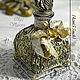 Order Bottle for perfume, oils GOLD. Decoupage. Livemaster. . Aromatic diffusers Фото №3