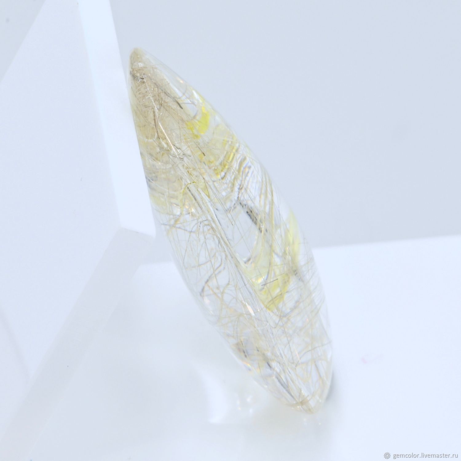 Волосатик с двойным рутилом. 49.0 карата купить в интернет-магазине ...