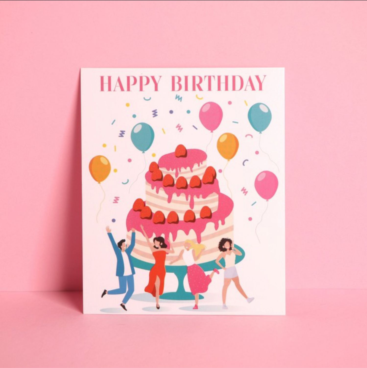 Открытка «Happy Birthday» в интернет-магазине на Ярмарке Мастеров ...