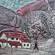 Картина из ткани Сиреневый пейзаж. Картины. Elena.artquilt. Ярмарка Мастеров.  Фото №5