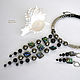 Choker necklace made of onyx, pyrite, mother-of-pearl seashell and beads. Chokers. gershman. My Livemaster. Фото №5