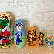 Русский стиль handmade. Livemaster - original item Matryoshka dolls from the cartoon Cheburashka. Handmade.